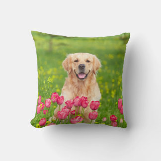 Golden Retriever Throw Pillow