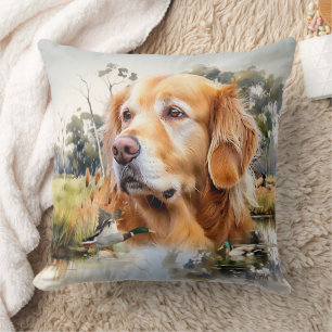 Golden Retriever Throw Pillow