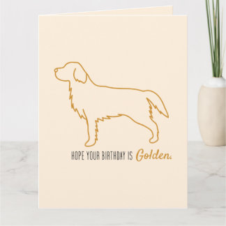 Golden Retriever Tissue Paper Card