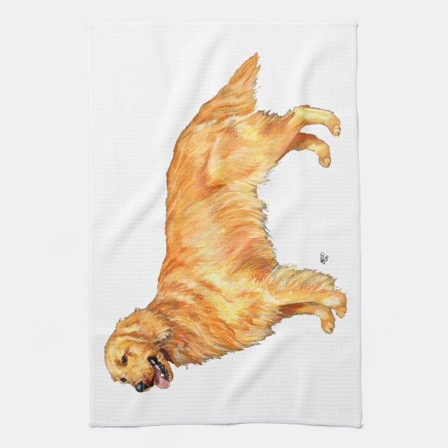 Golden Retriever Towel (Vertical)