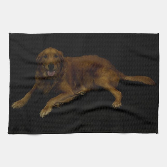 Golden Retriever Towel (Horizontal)