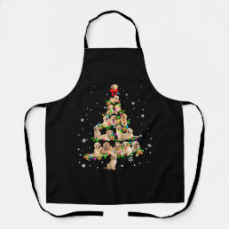 Golden Retriever Tree X-Mas Apron