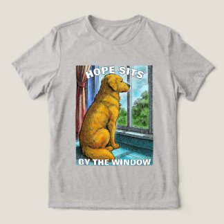 golden retriever Tri-Blend shirt