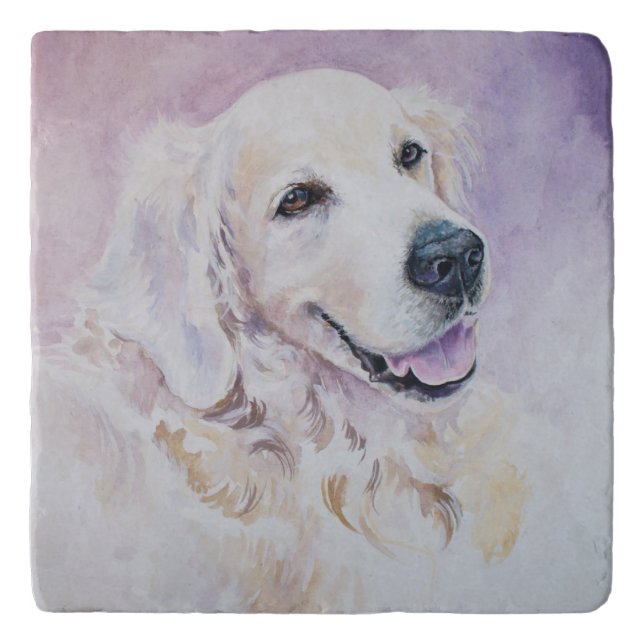 Golden retriever trivet (Front)