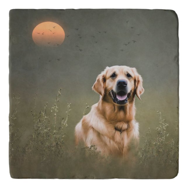Golden Retriever  Trivet (Front)
