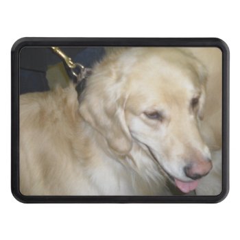 Golden Retriever Truck Hitch Cover by Rinchen365flower at Zazzle