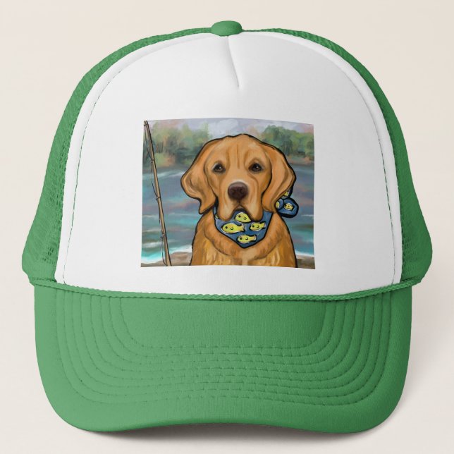 Golden Retriever Trucker Hat (Front)