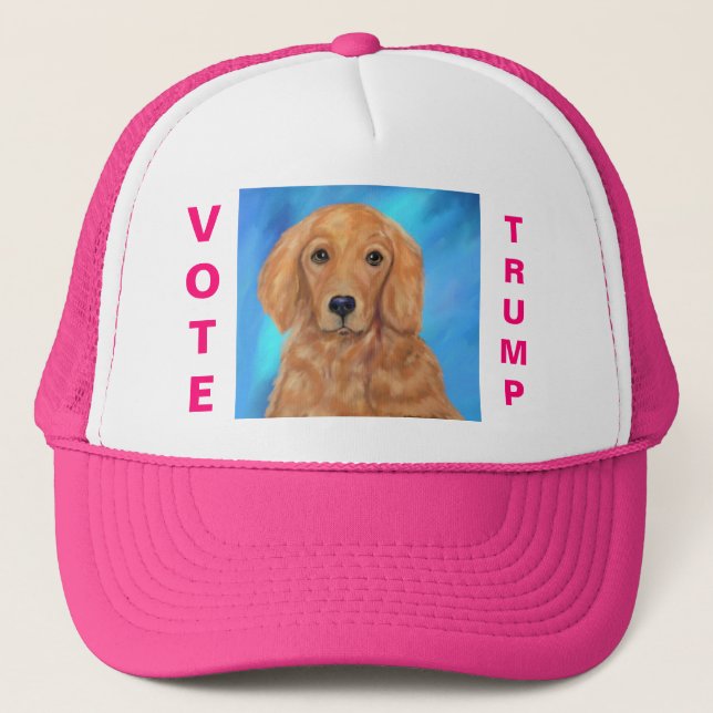 Golden Retriever Trucker Hat (Front)