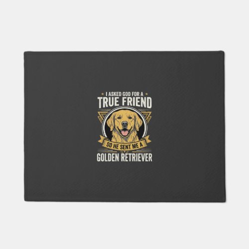 Golden Retriever True Friend Dog Doormat