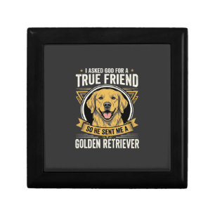 Golden Retriever True Friend Dog Gift Box