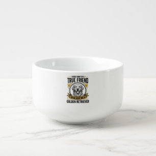 Golden Retriever True Friend Vintage Dog Lover Des Soup Mug