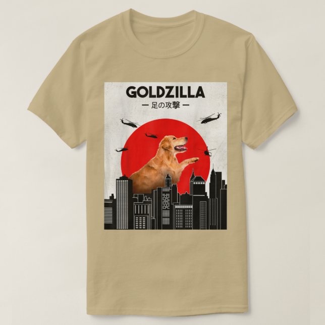 Golden Retriever Tshirt, Funny Golden Retriever  T-Shirt (Design Front)