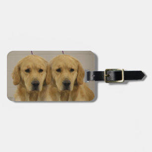 Golden Retriever Twins Luggage Topper Luggage Tag