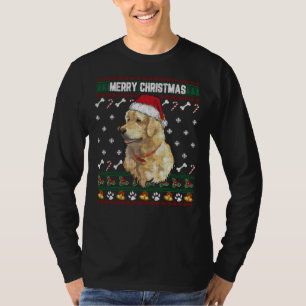 Golden Retriever Ugly Xmas Sweater Merry