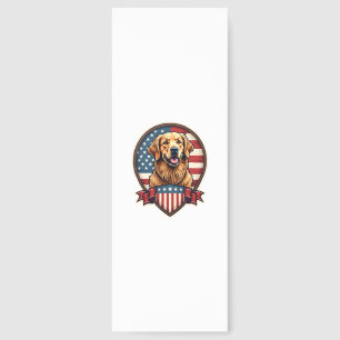 Golden Retriever USA Pride Vintage Dog Tee Bookmarks