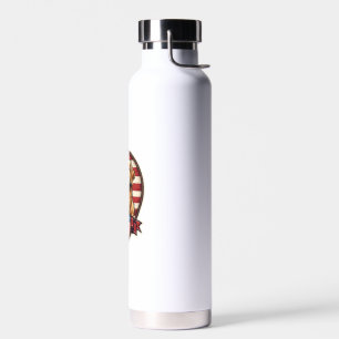 Golden Retriever USA Pride Vintage Dog Tee Water Bottle