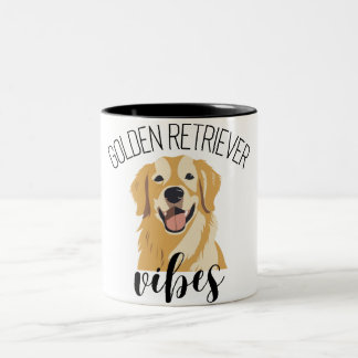 Golden Retriever Vibes Cute Funny Coffee Mug