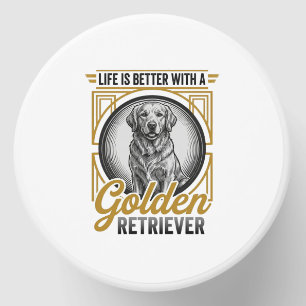 Golden Retriever Vintage Engraving Dog Lover Shirt Mini Candle Favors