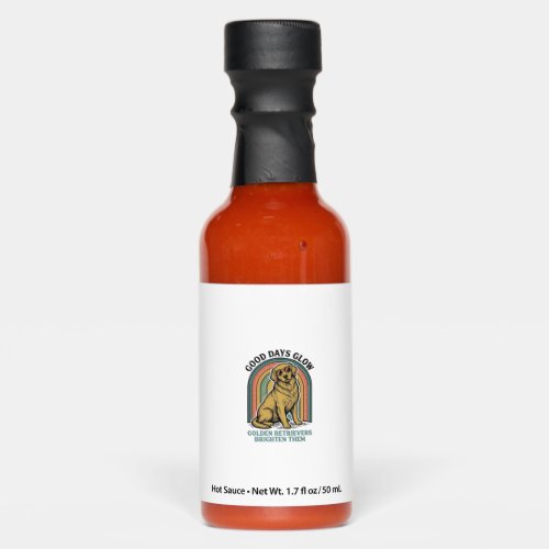 Golden Retriever Vintage Shirt Retro Engraving Dog Hot Sauces