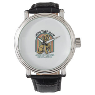 Golden Retriever Vintage Shirt Retro Engraving Dog Watch