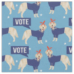 Golden Retriever vote dog election Fabric