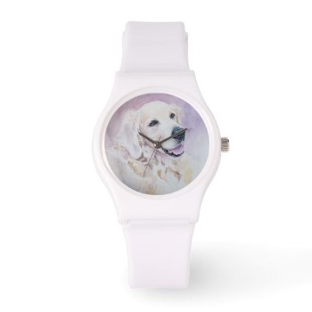 Golden Retriever Watch by watercoloring at Zazzle
