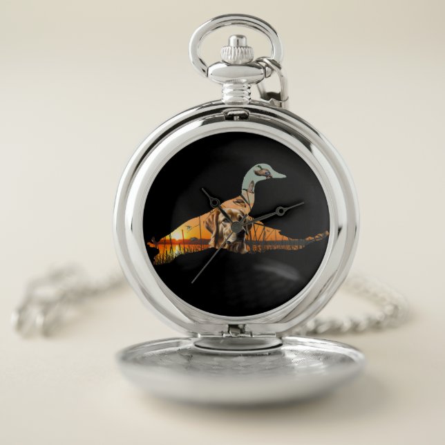Golden Retriever Watch, Retriever Pocket Watch (Inside)