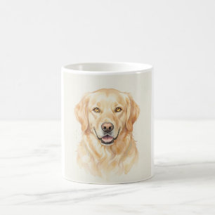 Golden Retriever Watercolour Portrait Coffee Mug