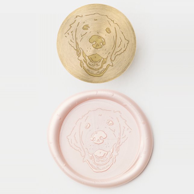 Golden Retriever  Wax Seal Stamp (Stamped)