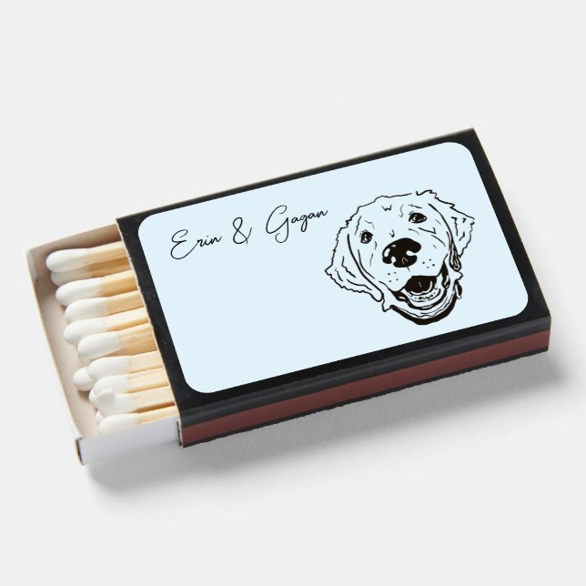 Golden Retriever Wedding Matchbox Favors Matchboxes | Zazzle