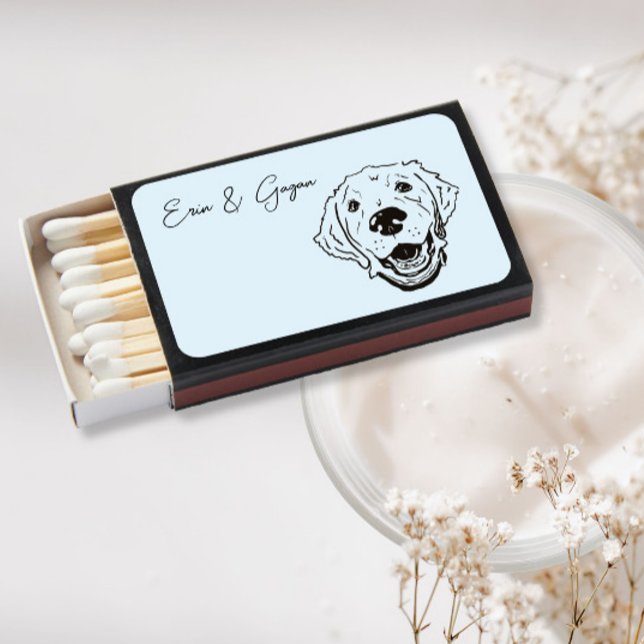 Golden Retriever Wedding Matchbox Favors Matchboxes (Creator Uploaded)