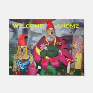 Gnome Doormats Welcome Mats Zazzle