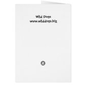 Golden Retriever Wild Dog Card (Back)