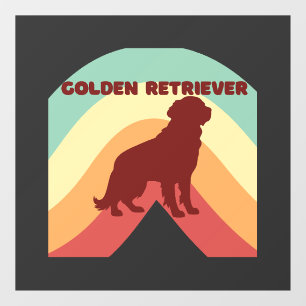 Golden Retriever Window Cling