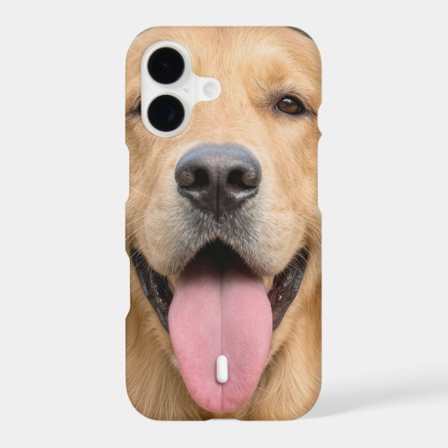 Golden Retriever with a Pill iPhone 17 Case