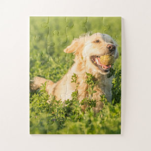 Golden Retriever with Ball Jigsaw Puzzle