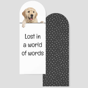 Golden Retriever With Fun Quote Bookmarks