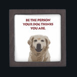Golden Retriever with nice quote Jewelry Box<br><div class="desc">Golden Retriever with nice quote</div>