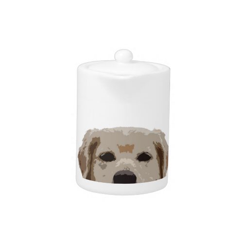 Golden Retriever with nice quote Teapot