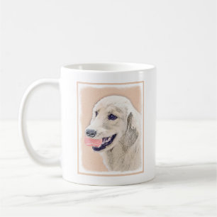 Golden Retriever with Tennis Ball Painting Dog Art Coffee Mug