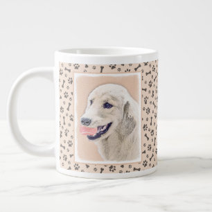 Golden Retriever with Tennis Ball Painting Dog Art Giant Coffee Mug