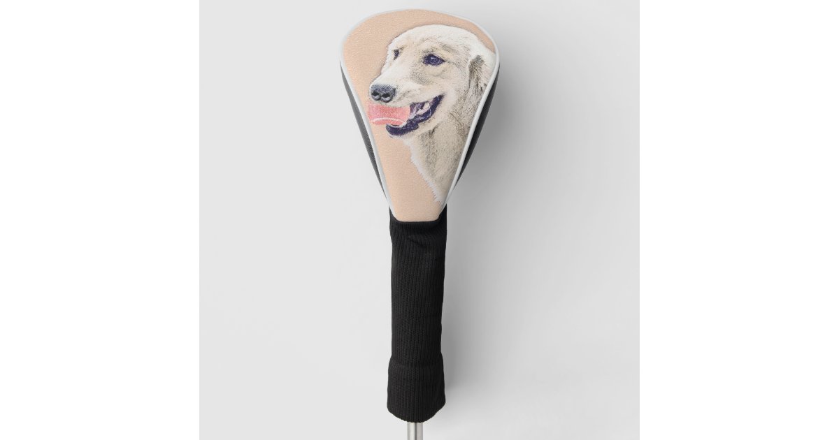 Golden Retriever With Tennis Ball Painting Dog Art Golf Head Cover Zazzle Com