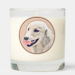 Golden Retriever with Tennis Ball Painting Dog Art Scented Candle