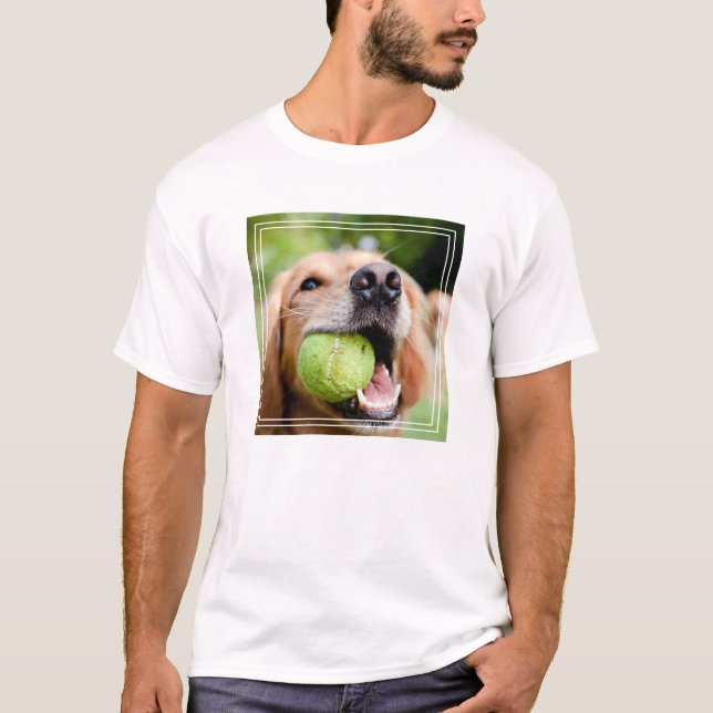 Golden Retriever With Tennis Ball T-Shirt (Front)