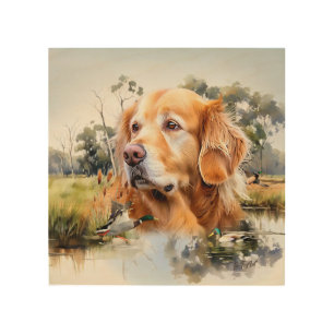 Golden Retriever Wood Wall Art