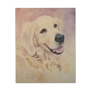 Golden retriever wood wall decor