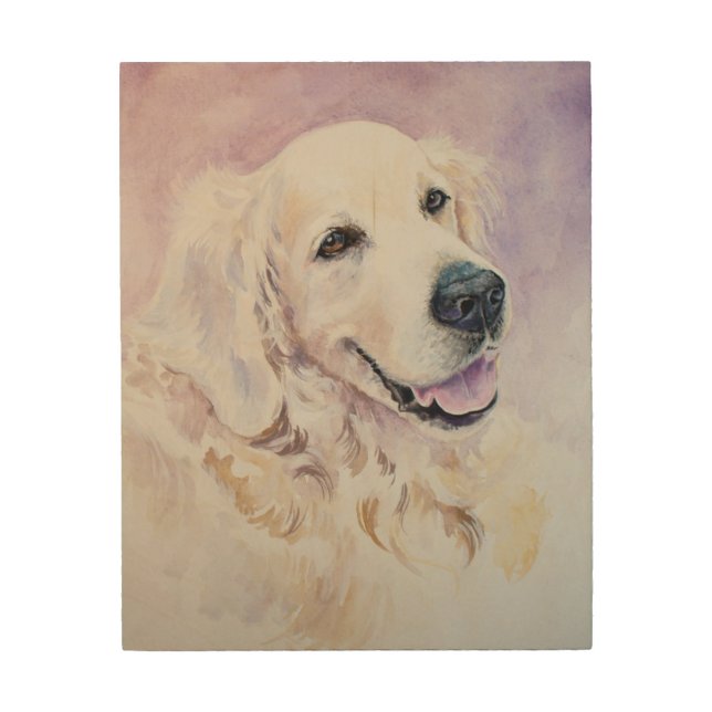 Golden retriever wood wall decor (Front)