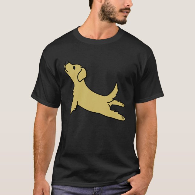 Golden Retriever Yoga  Dog T-Shirt (Front)