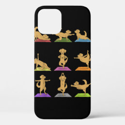 Golden Retriever Yoga T-Shirt Funny Dogs In Yoga P iPhone 12 Case