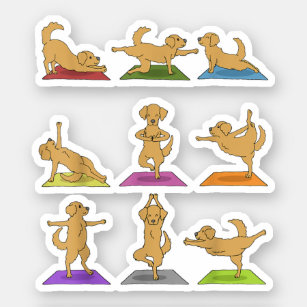Dog Yoga Stickers - 80 Results